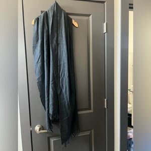 Nordstrom Black Knit Wrap Scarf